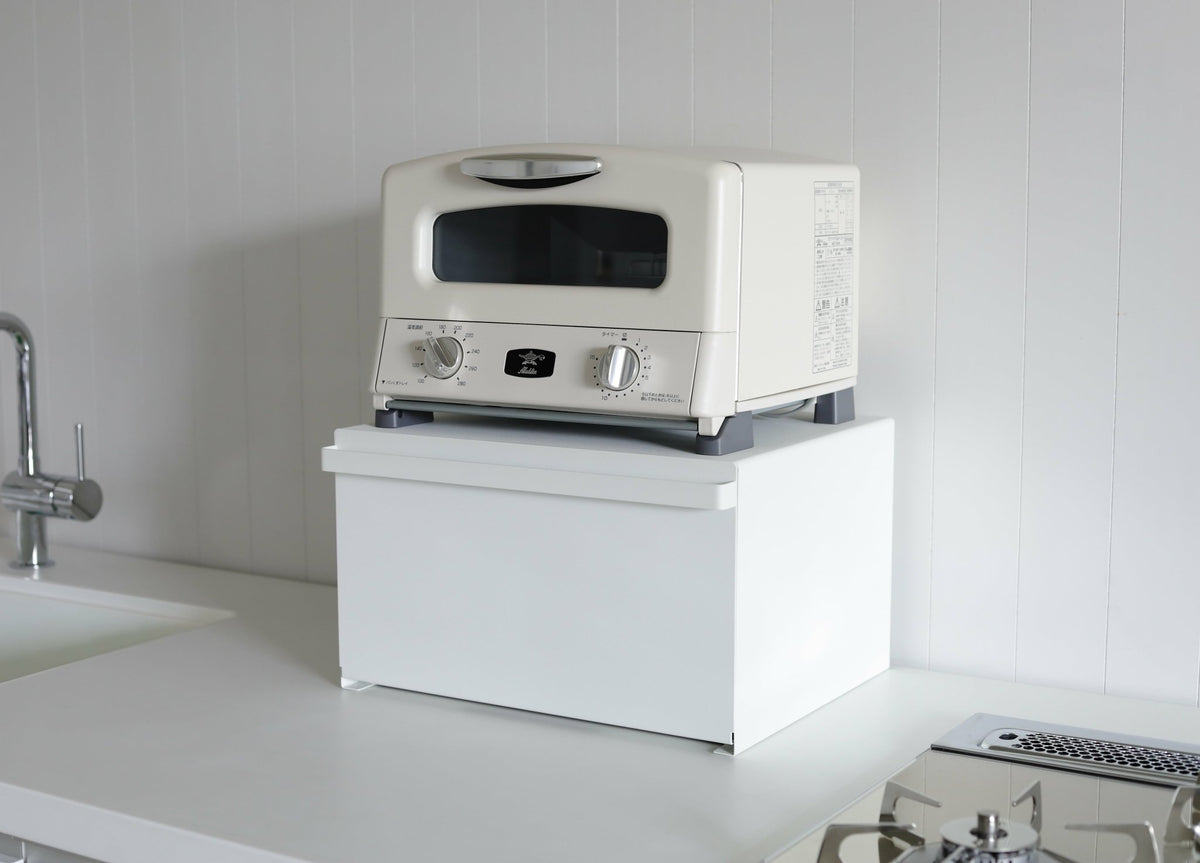 White steel bread tin 40 x 34. 5 x 24 cm Tower - Yamazaki - The Cool Republic