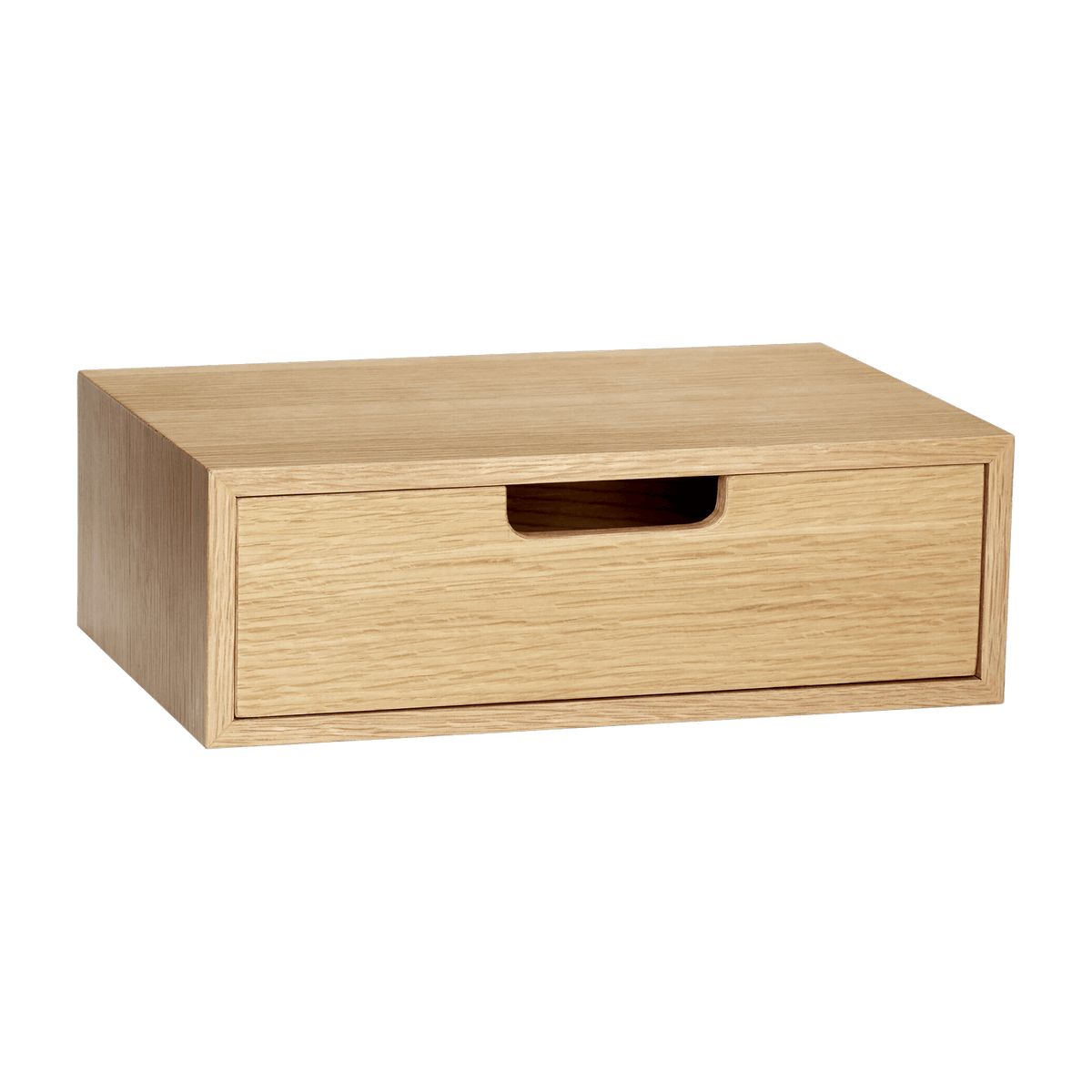 Boîte de rangement avec tiroir en chêne naturel - Hübsch - The Cool Republic