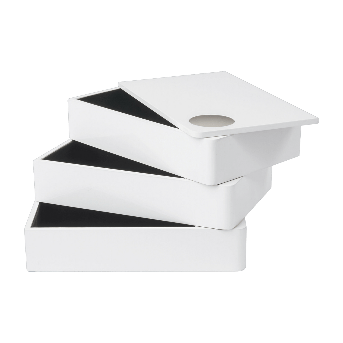 White MDF wood storage box - Umbra - The Cool Republic