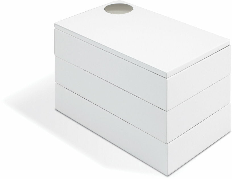 Boite de rangement en bois MDF blanche - Umbra - The Cool Republic