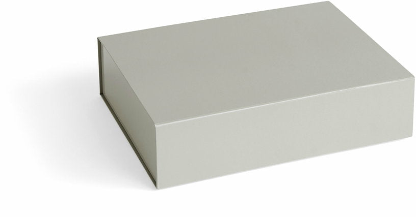 Boîte de rangement en carton grise 33 x 25 cm Colour S - HAY - The Cool Republic