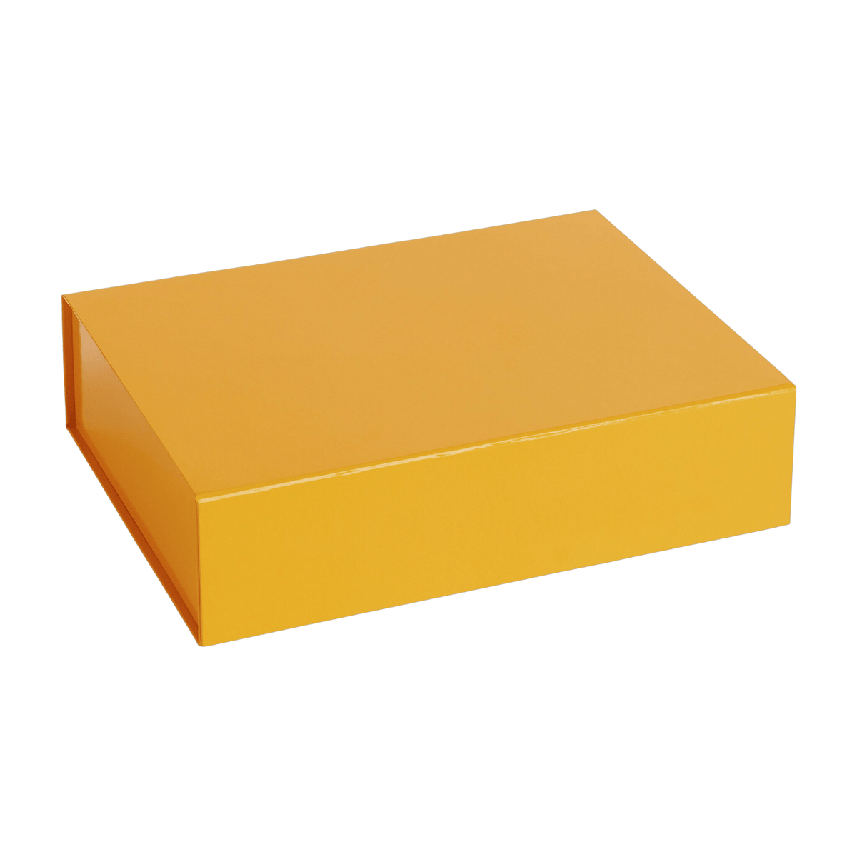 Boîte de rangement en carton jaune 33 x 25 cm Colour S egg yolk - HAY - The Cool Republic