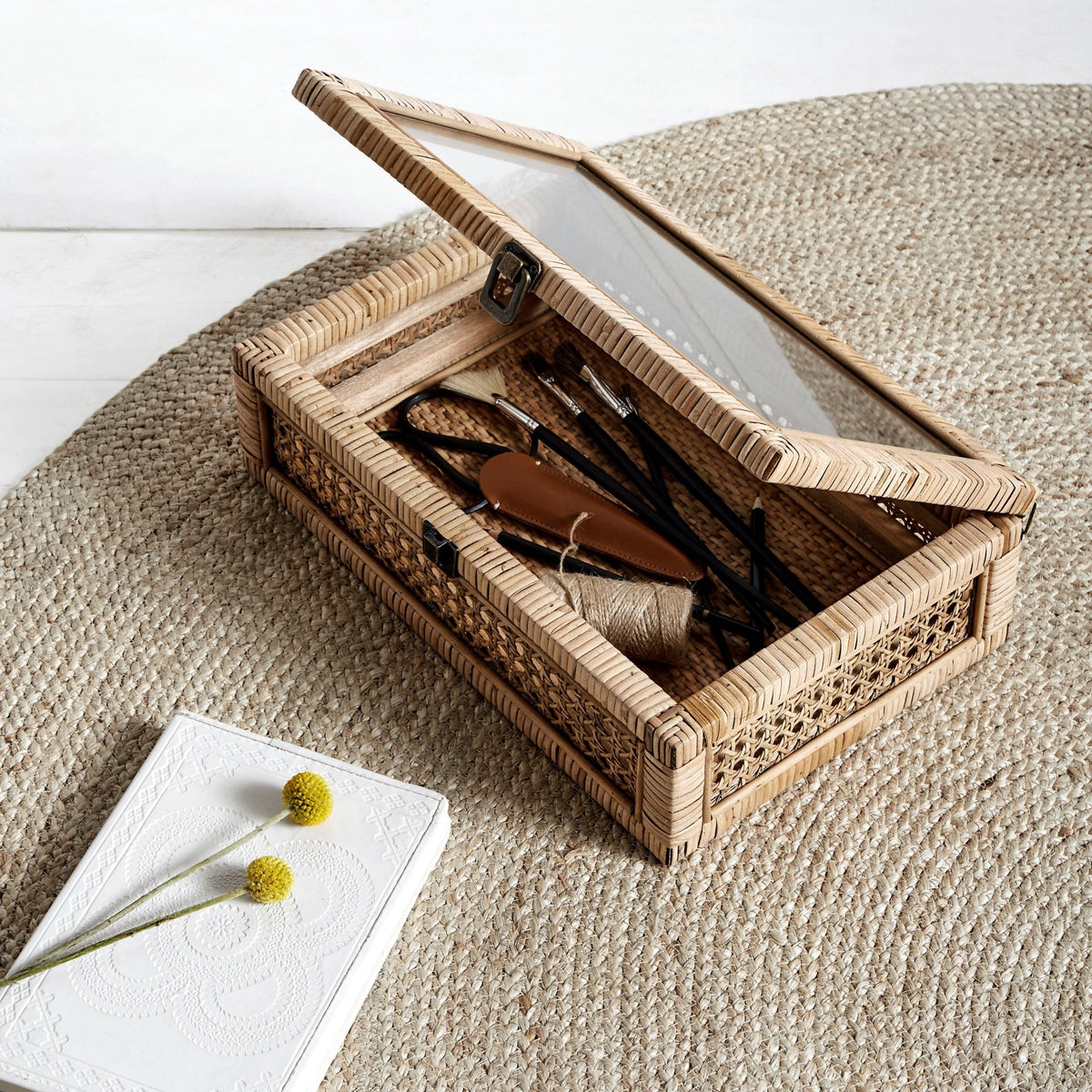 Boite de rangement en rotin - Nordal - The Cool Republic