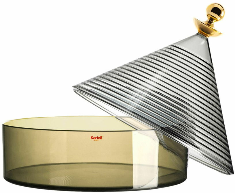 Boite de rangement vert et gris Trullo - Kartell - The Cool Republic