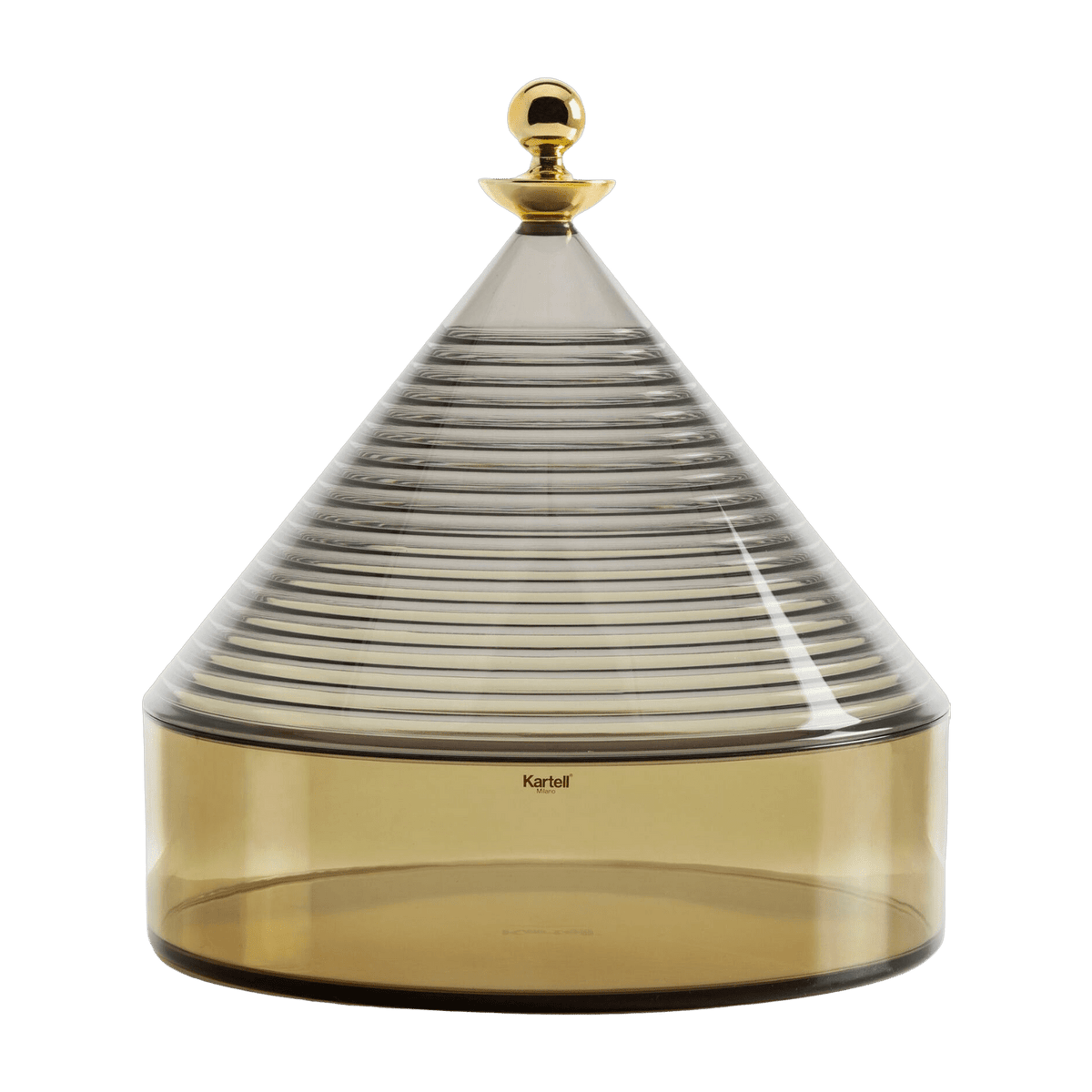 Boite de rangement vert et gris Trullo - Kartell - The Cool Republic