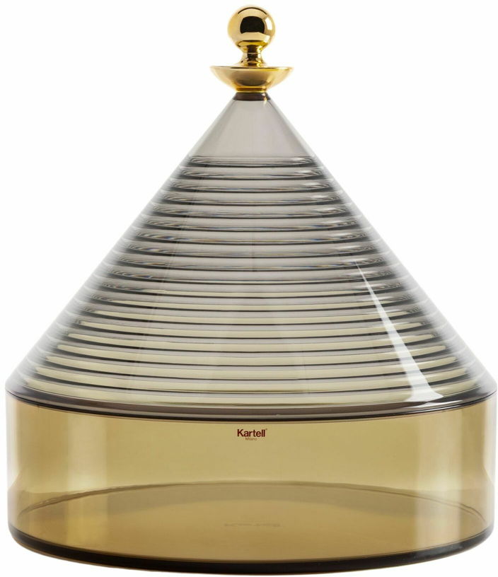 Boite de rangement vert et gris Trullo - Kartell - The Cool Republic