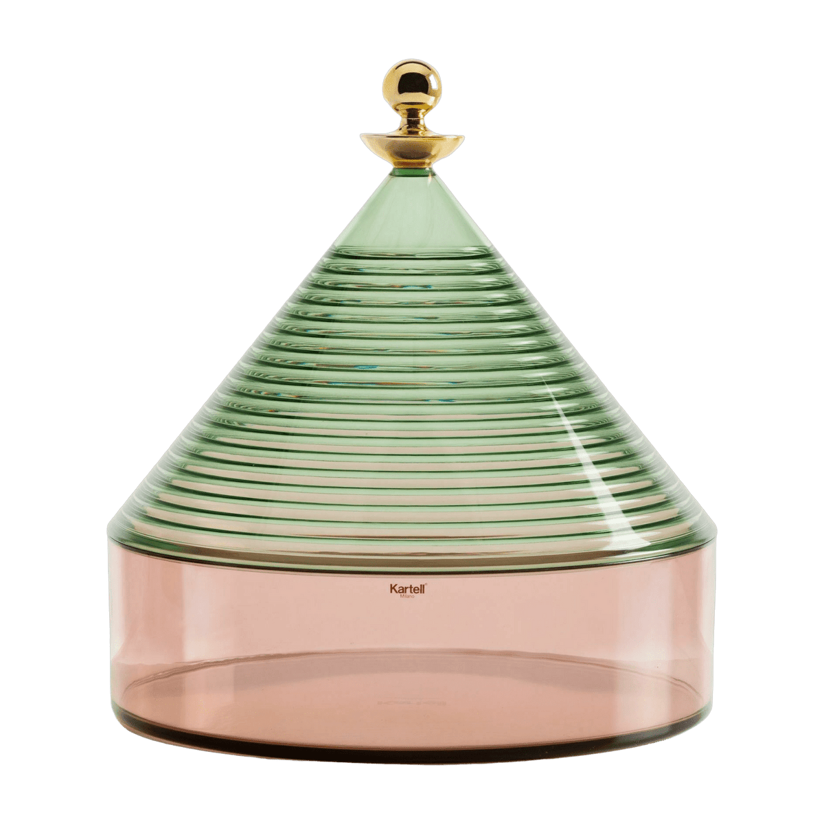 Boite de rangement vert et rose Trullo - Kartell - The Cool Republic