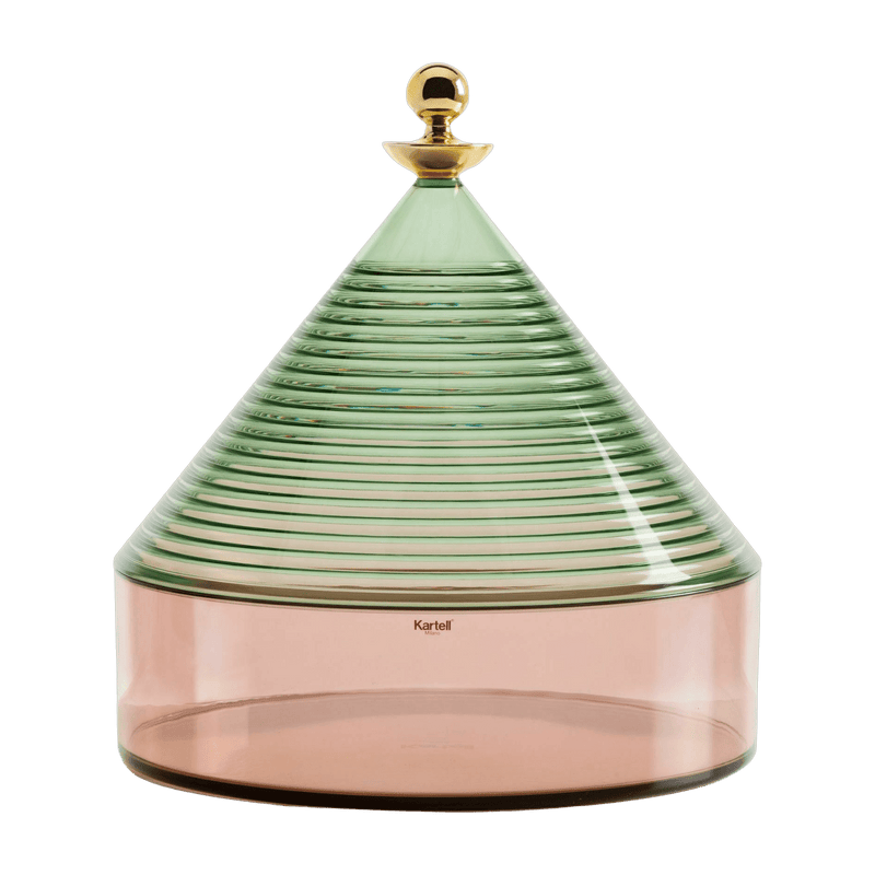 Boite de rangement vert et rose Trullo - Kartell - The Cool Republic