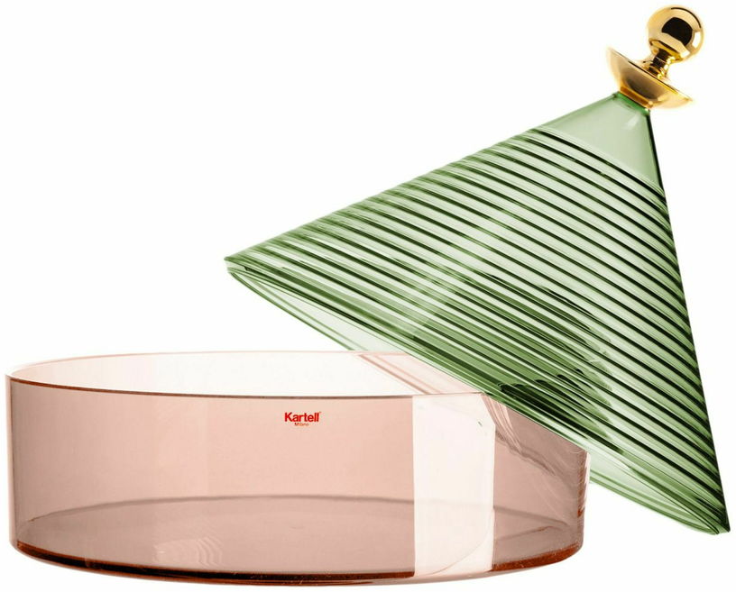 Boite de rangement vert et rose Trullo - Kartell - The Cool Republic