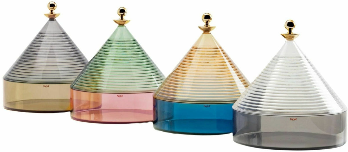 Boite de rangement vert et rose Trullo - Kartell - The Cool Republic