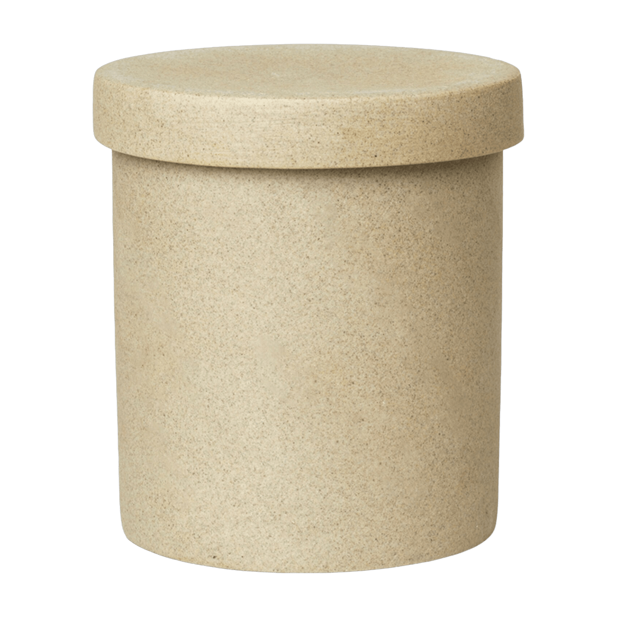 Boîte en porcelaine couleur sable 9 x 10,5 cm Bon - Ferm Living - The Cool Republic