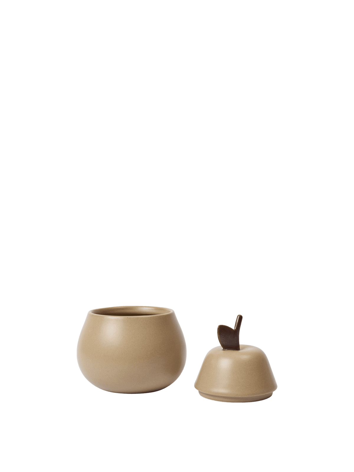 Boîte poire en céramique beige 9,5cm Pear - Ferm Living - The Cool Republic