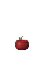 Boîte pomme en céramique rouge 9,5cm Apple - Ferm Living - The Cool Republic