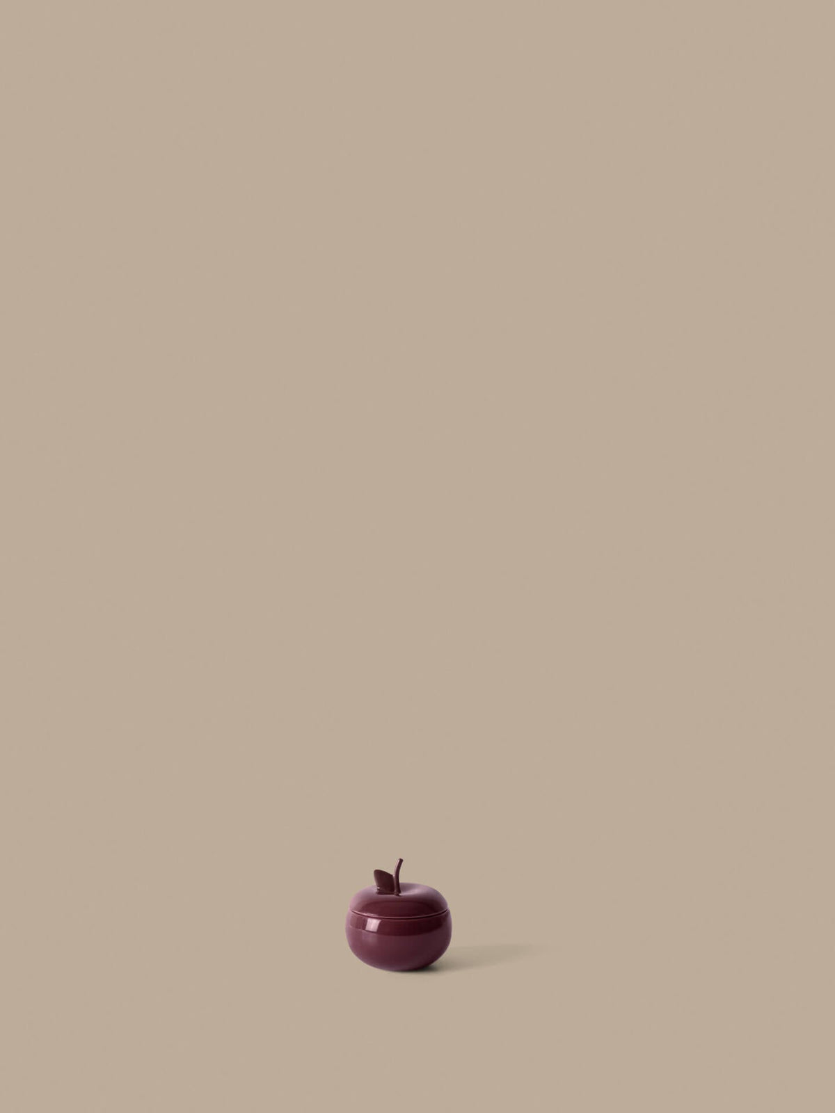 Boîte pomme en céramique rouge 9,5cm Apple - Ferm Living - The Cool Republic