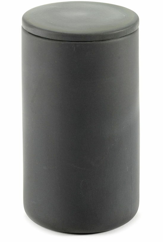 Boite ronde avec couvercle en porcelaine gris foncé Cose - Serax - The Cool Republic