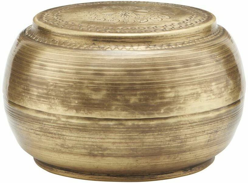 Boîtes de rangement avec couvercle Linna Brass - House Doctor - The Cool Republic