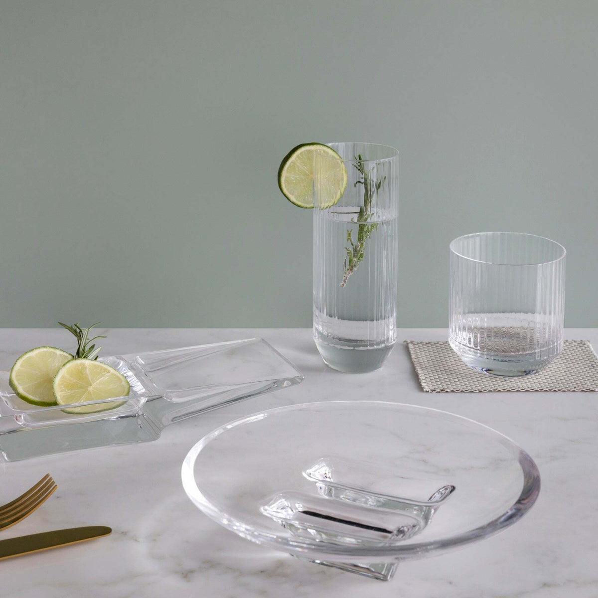 Silhouette Footed Bowl - Nude Glass - The Cool Republic