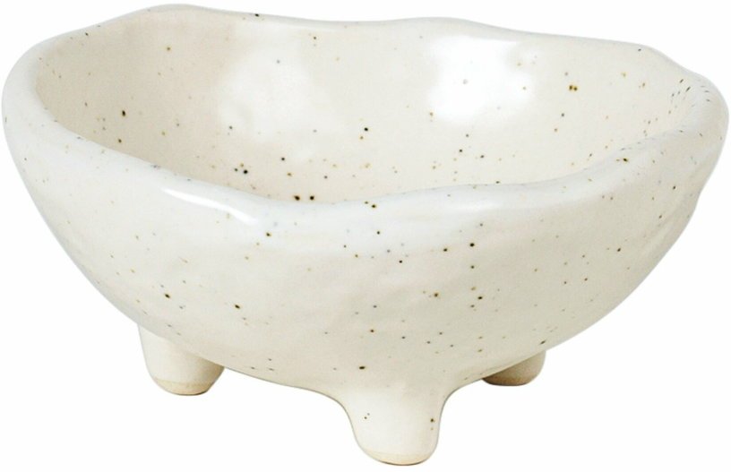 Bol à pieds en grès crème 8,5 cm Nordic Vanilla - Broste Copenhagen - The Cool Republic