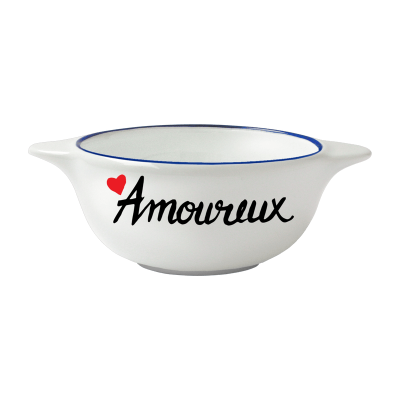 White earthenware Breton bowl Lovers - Pied de poule - The Cool Republic