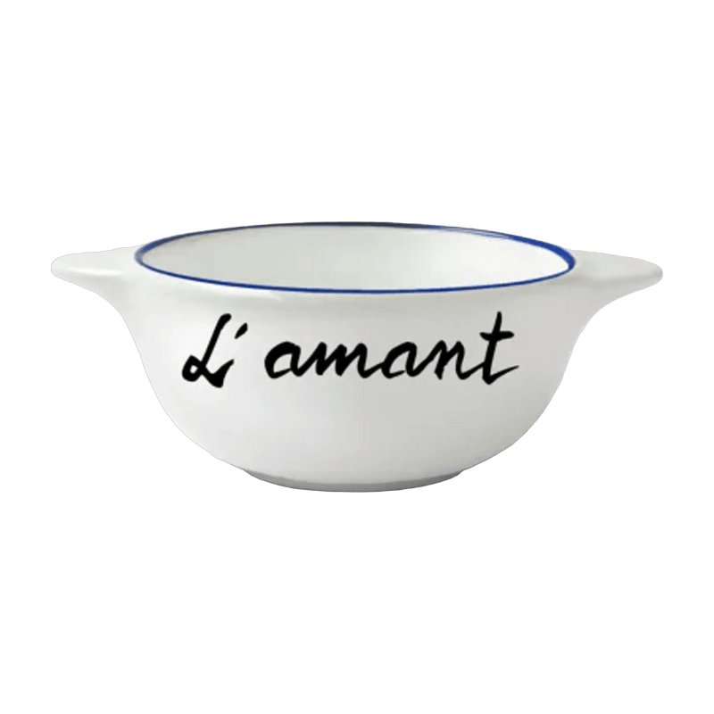 L'amant white earthenware Breton bowl - Pied de poule - The Cool Republic