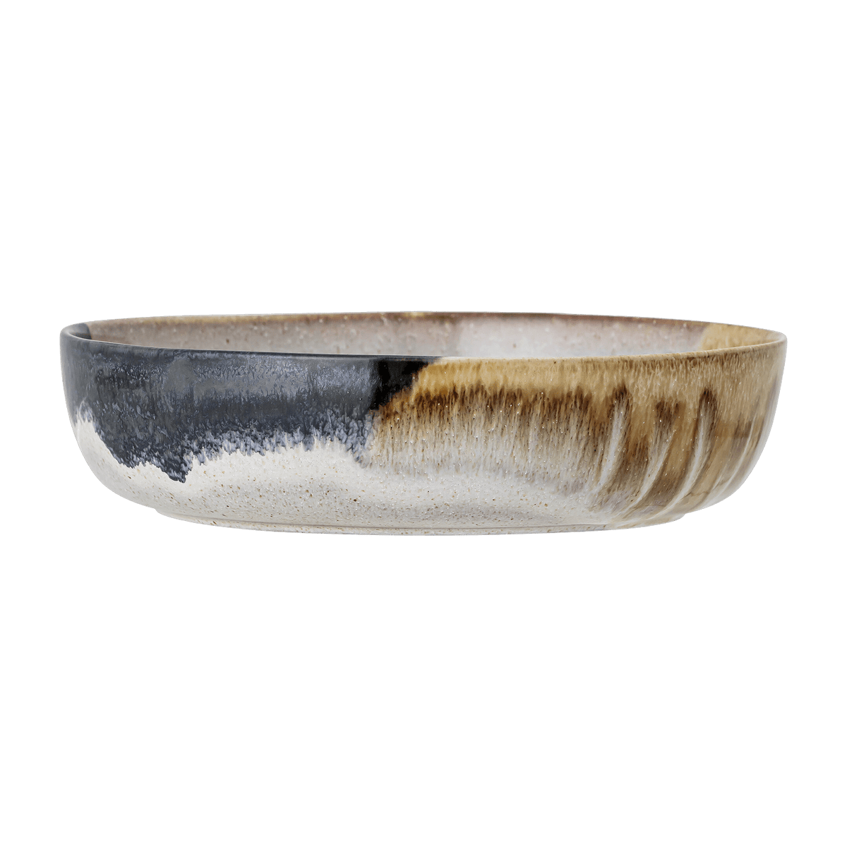 Serving bowl Jules in grey stoneware 25 cm - Bloomingville - The Cool Republic