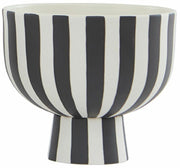 Bol en céramique à rayures noires et blanches Toppu - OYOY - The Cool Republic