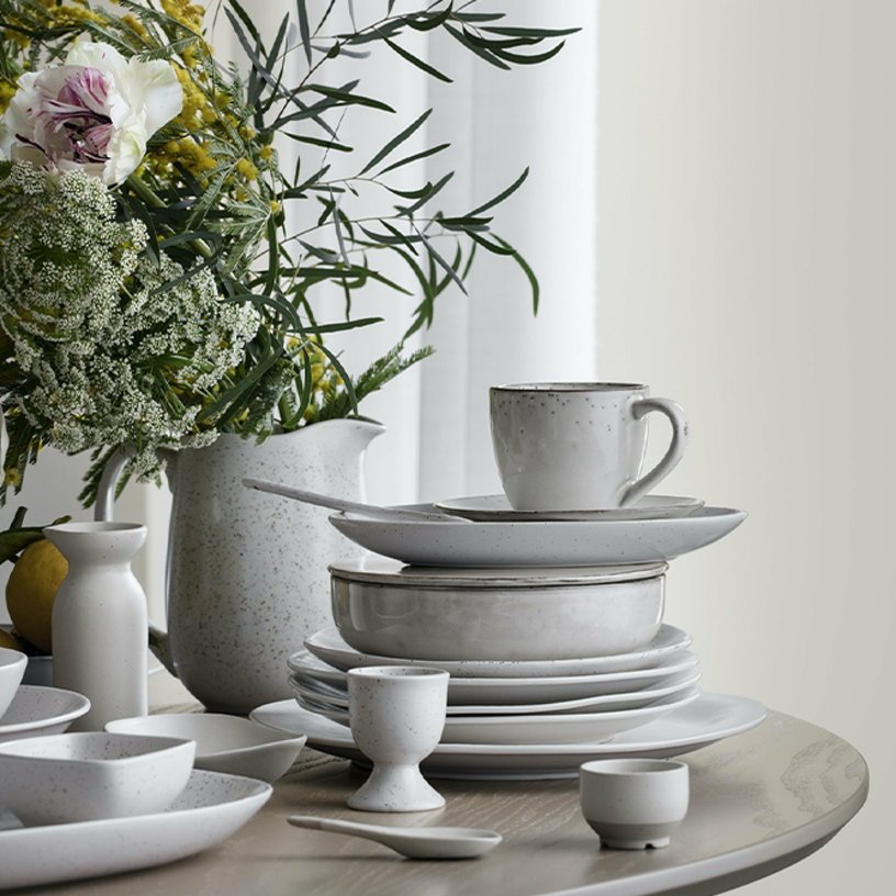 Bol en grès crème 21 cm Nordic Vanilla - Broste Copenhagen - The Cool Republic