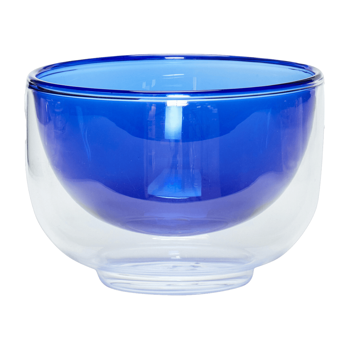 Bol en verre bleu Kiosk - Hübsch - The Cool Republic