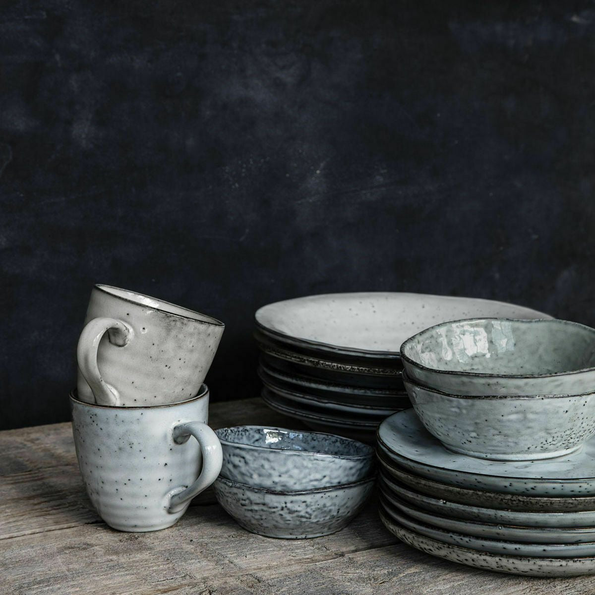 Bowl Rustic Grey/Blue - House Doctor - The Cool Republic