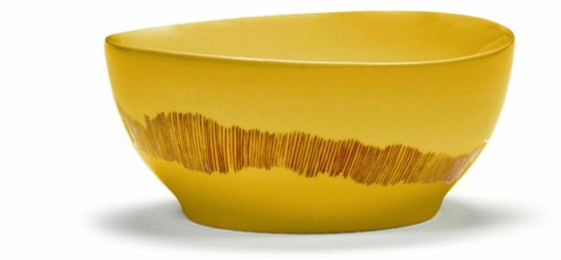 Bol jaune 15 cm Stripes Feast - Serax - The Cool Republic