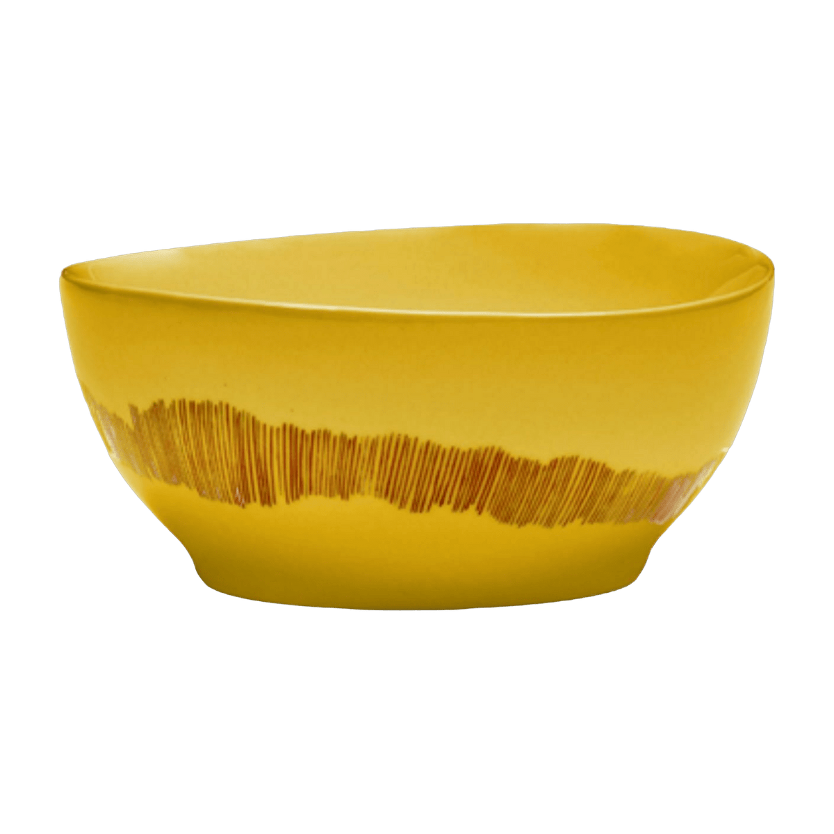 Bol jaune 15 cm Stripes Feast - Serax - The Cool Republic