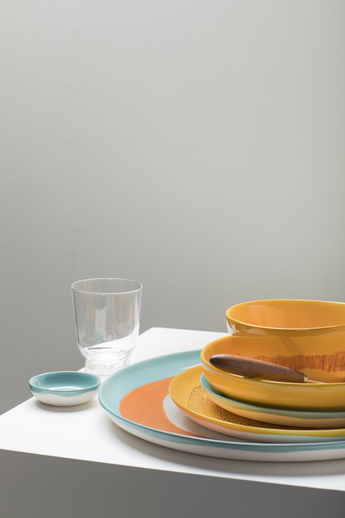 Bol jaune 15 cm Stripes Feast - Serax - The Cool Republic