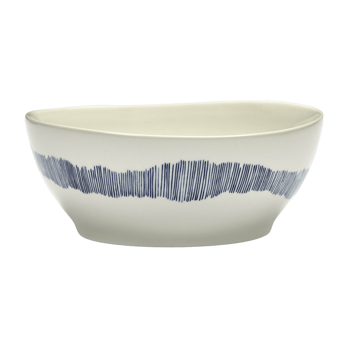 Bol L blanc avec motif bleu Feast - Serax - The Cool Republic
