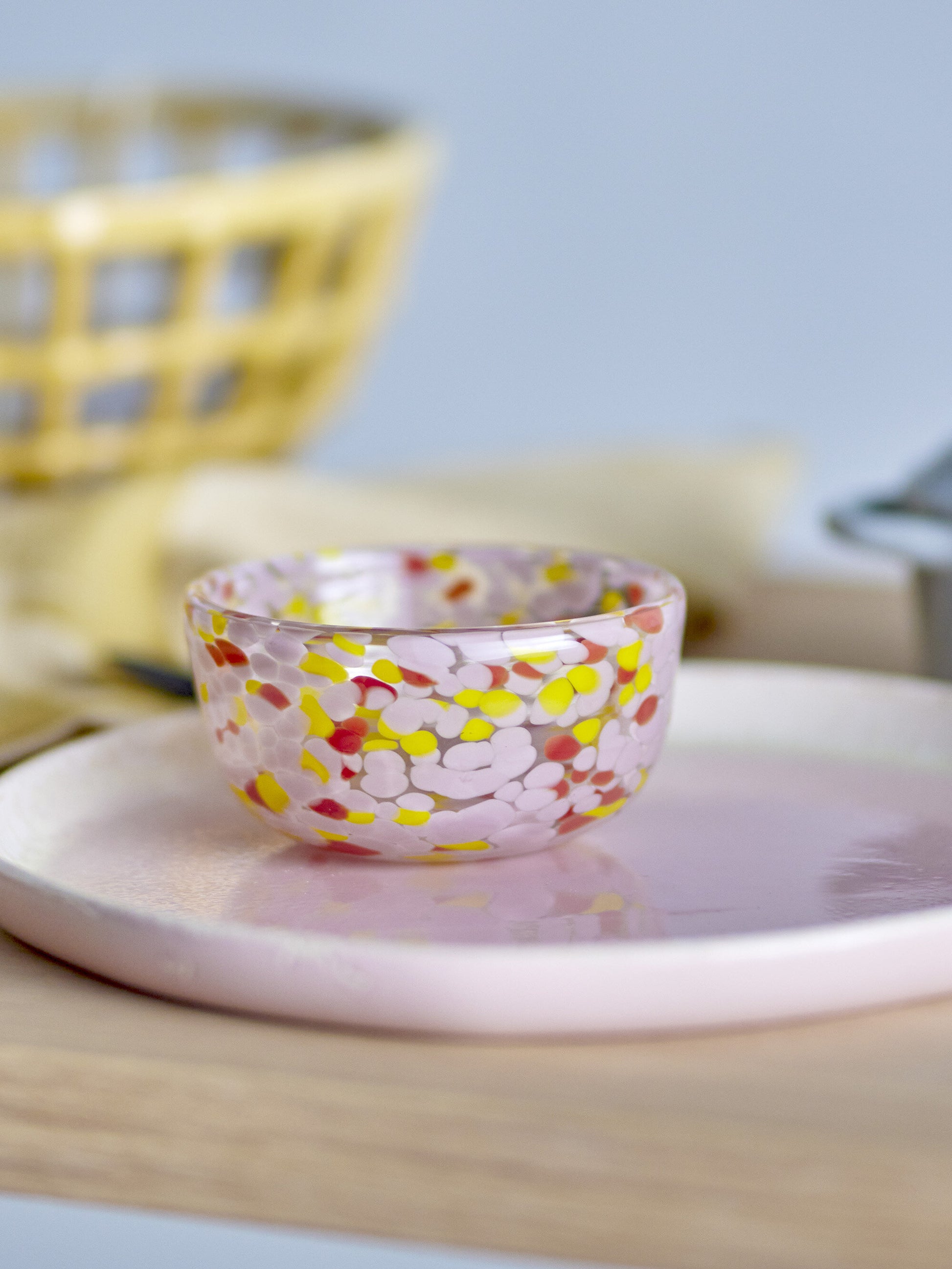 Bol Lilya Verre Rose - Bloomingville