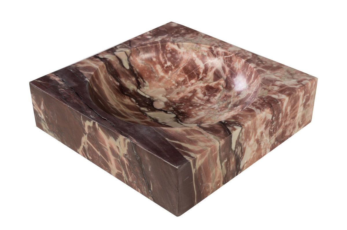 Bol rond en marbre rose rosalia 28,5x7,5cm Kyron - Versmissen - The Cool Republic