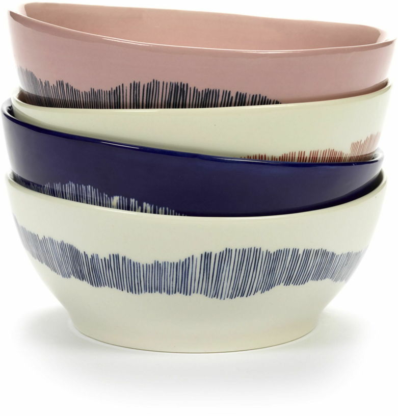 Bol rose 17 cm Stripes Feast - Serax - The Cool Republic