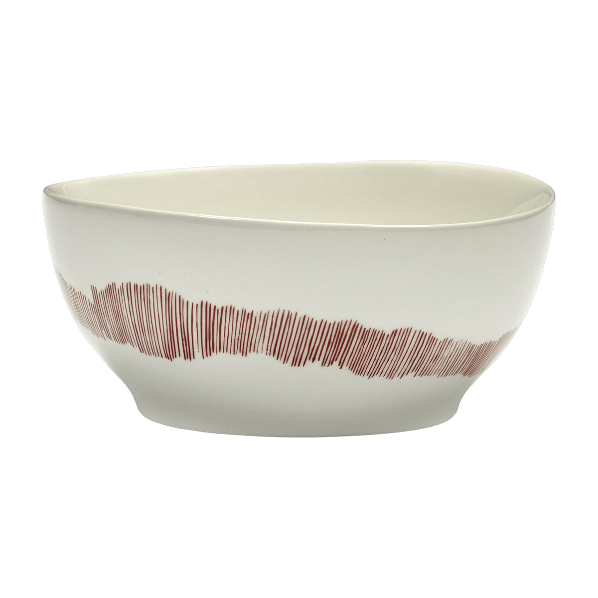 Bol S blanc avec motif rouge Feast - Serax - The Cool Republic
