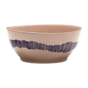 Bol S rose avec motif bleu Feast - Serax - The Cool Republic