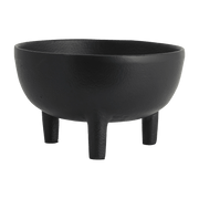 Black three feet bowl 18 cm Lamu - Nordal - The Cool Republic