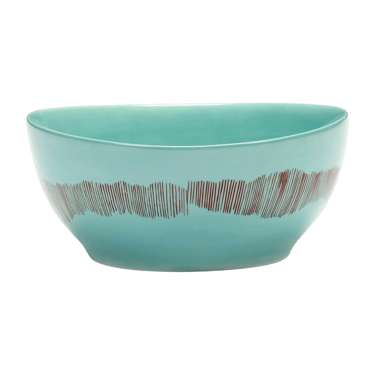 Bol turquoise 15 cm Stripes Feast - Serax - The Cool Republic