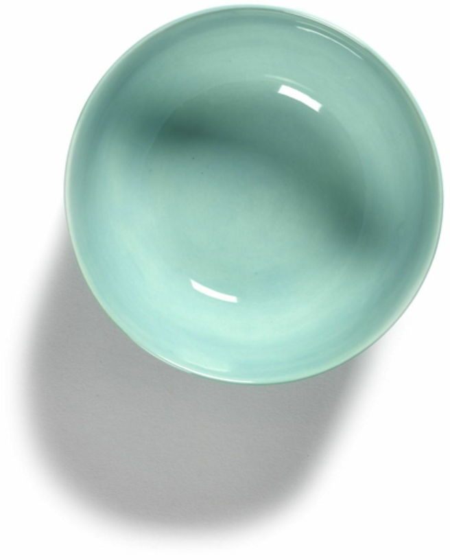 Bol turquoise 15 cm Stripes Feast - Serax - The Cool Republic