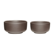 Bols en terre cuite bordeaux (lot de 2) Clay - Hübsch - The Cool Republic