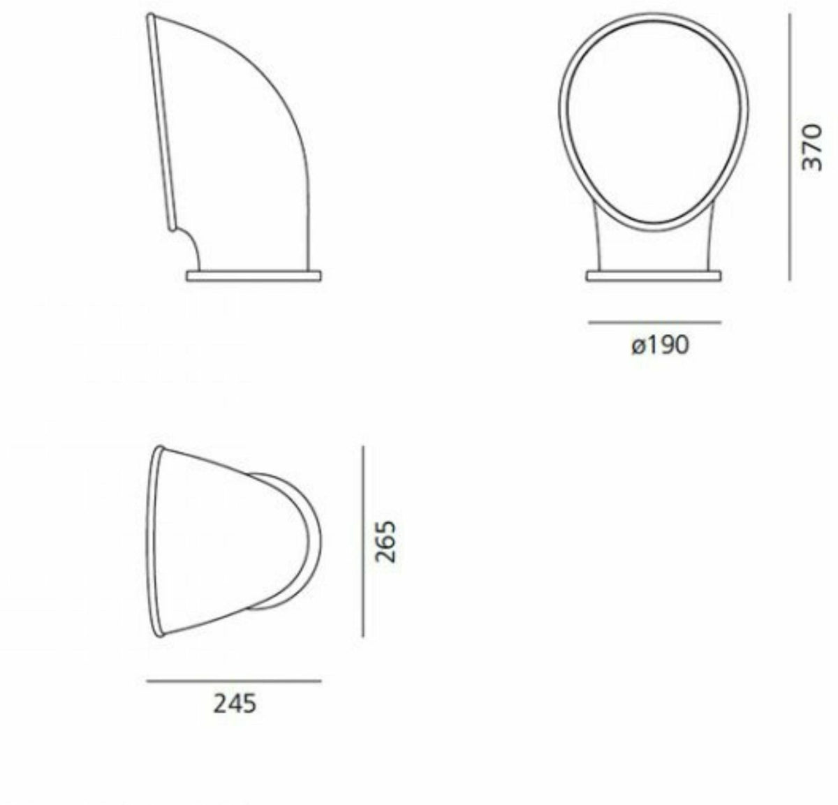 Piroscafo green aluminum bollard light - Artemide - The Cool Republic