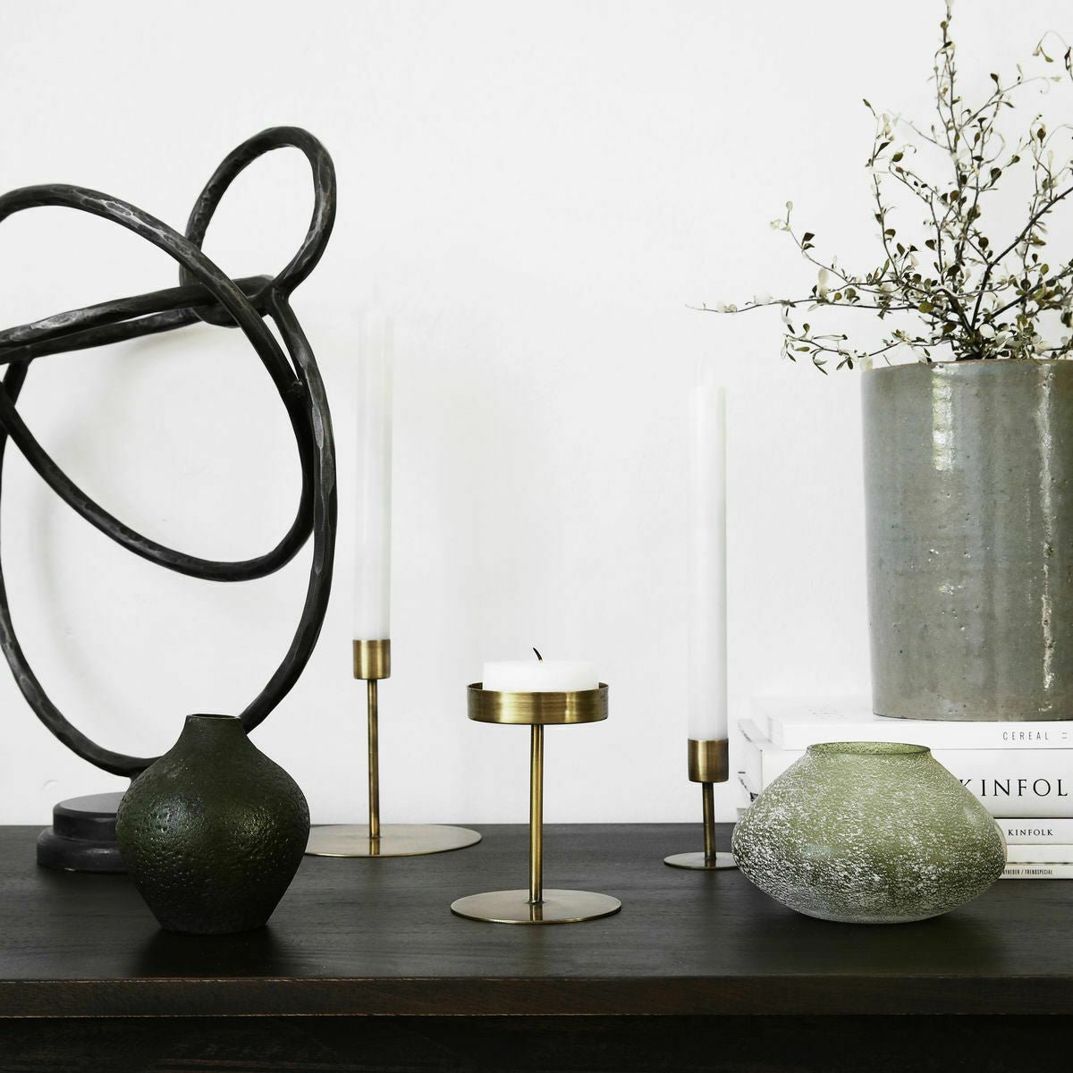 Bougeoir Anit Antique Brass - House Doctor - The Cool Republic