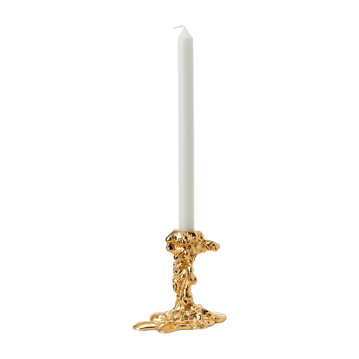 Bougeoir doré 14 cm Drip - Pols Potten - The Cool Republic
