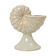 Bougeoir en céramique blanc 15cm Shelly - Broste Copenhagen
