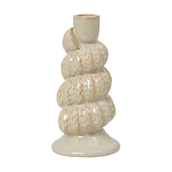 Bougeoir en céramique blanc 18cm Shelly - Broste Copenhagen - The Cool Republic