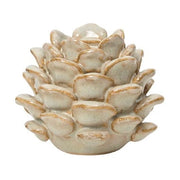 Bougeoir en céramique blanc cassé 8cm Pina - Broste Copenhagen