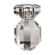 Bougeoir en cristal transparent h11cm Gem - Hübsch - The Cool Republic