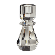 Bougeoir en cristal transparent h14cm Gem - Hübsch - The Cool Republic